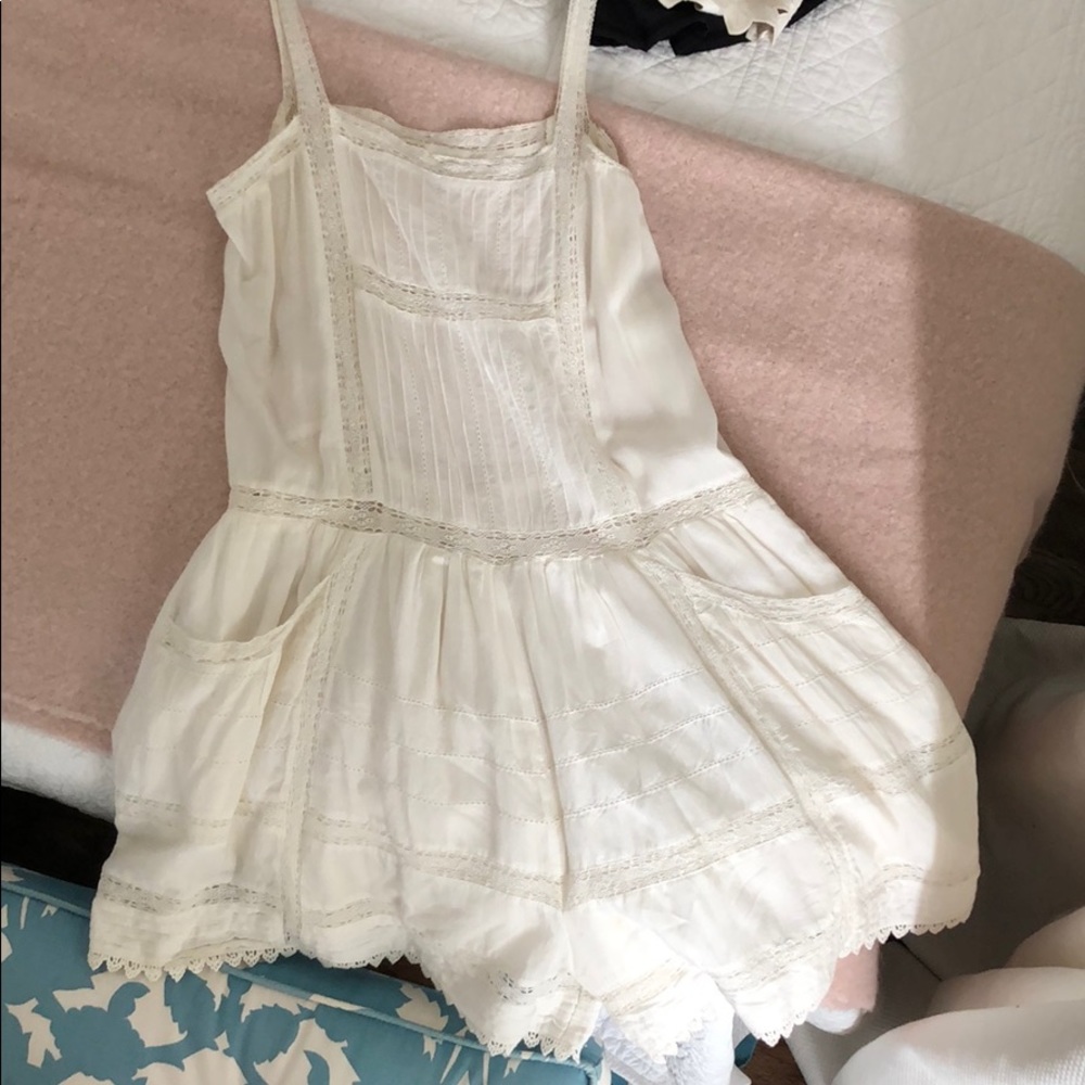 Maje linen off white romper